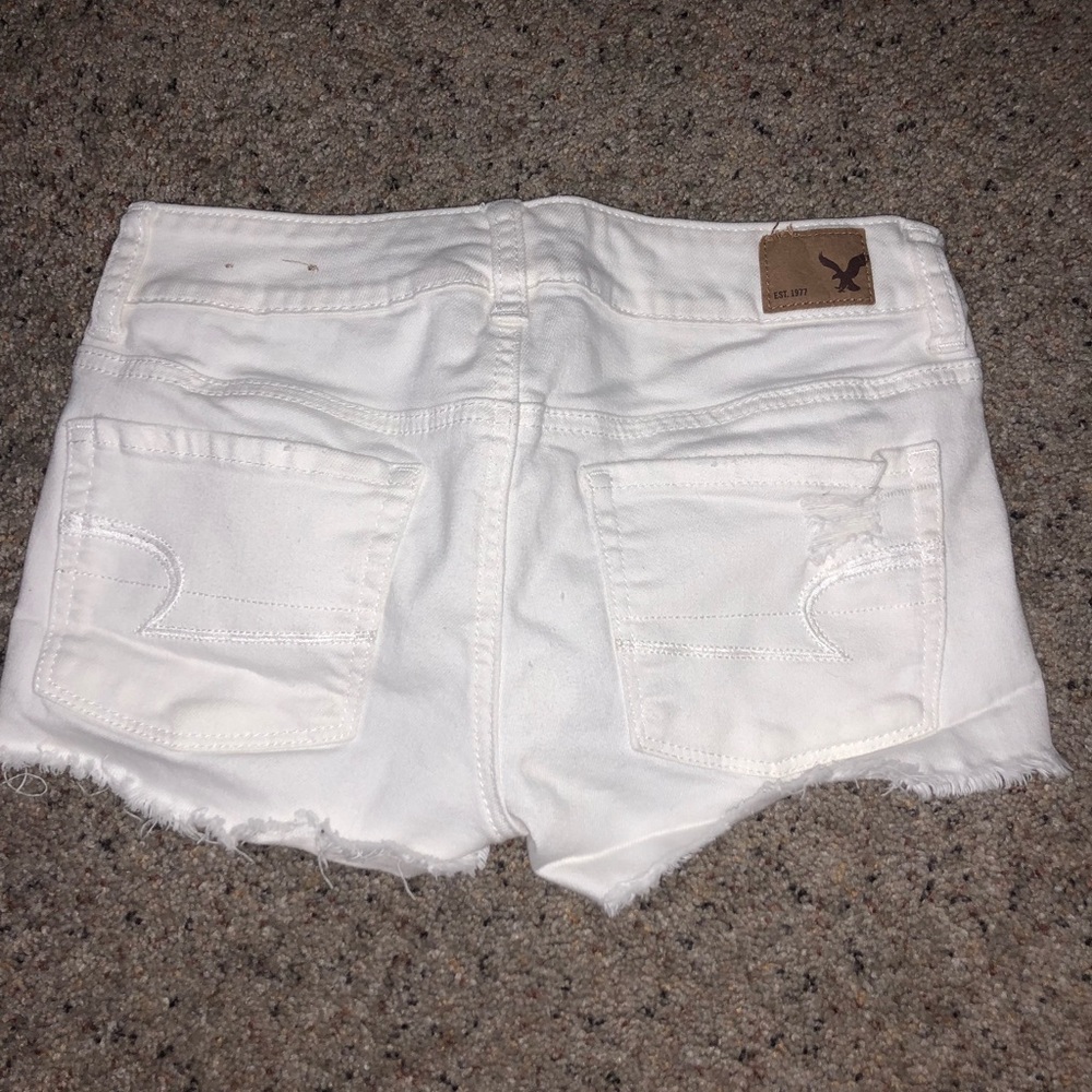 White American Eagle Short Shorts